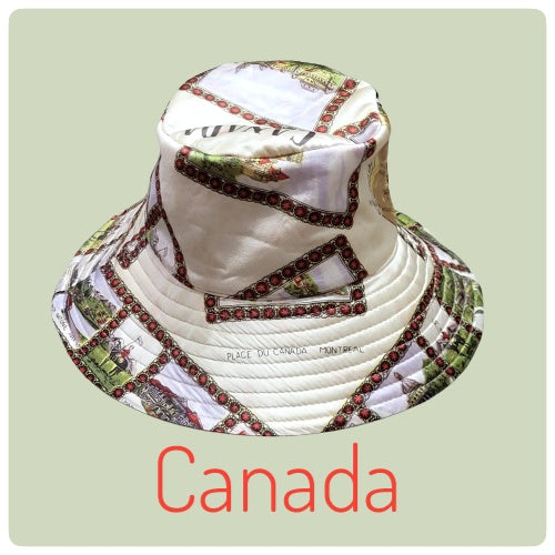 Scarf Bucket Hat - Destinations