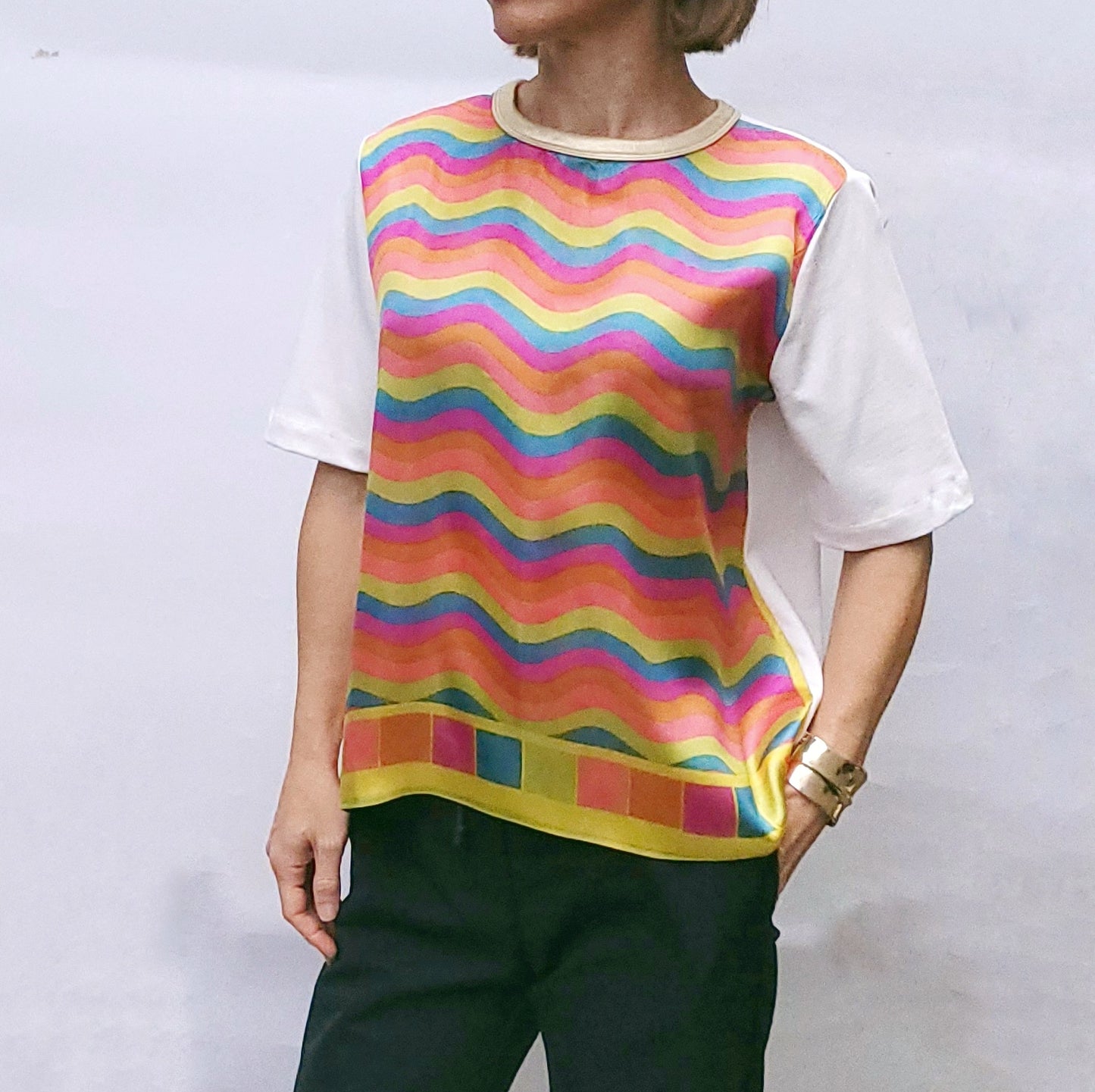 Vintage scarf tshirt