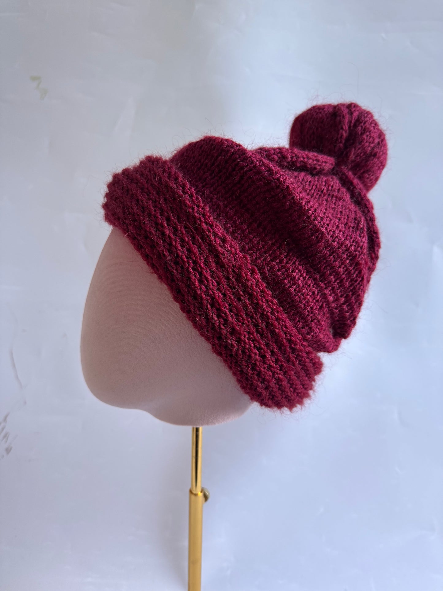 PomPom knit beanie