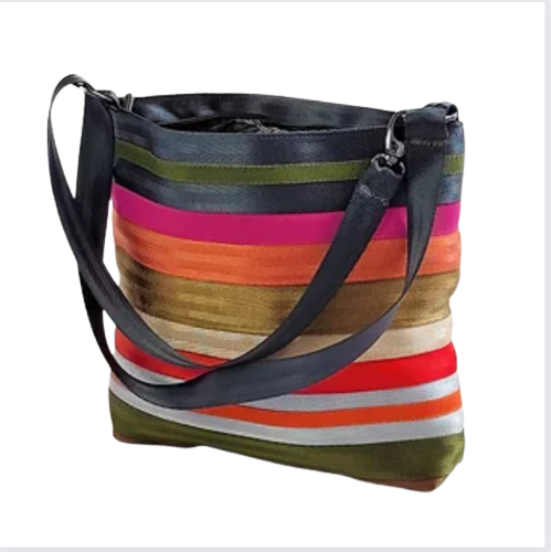 Adjustable Tote - Small : stripes