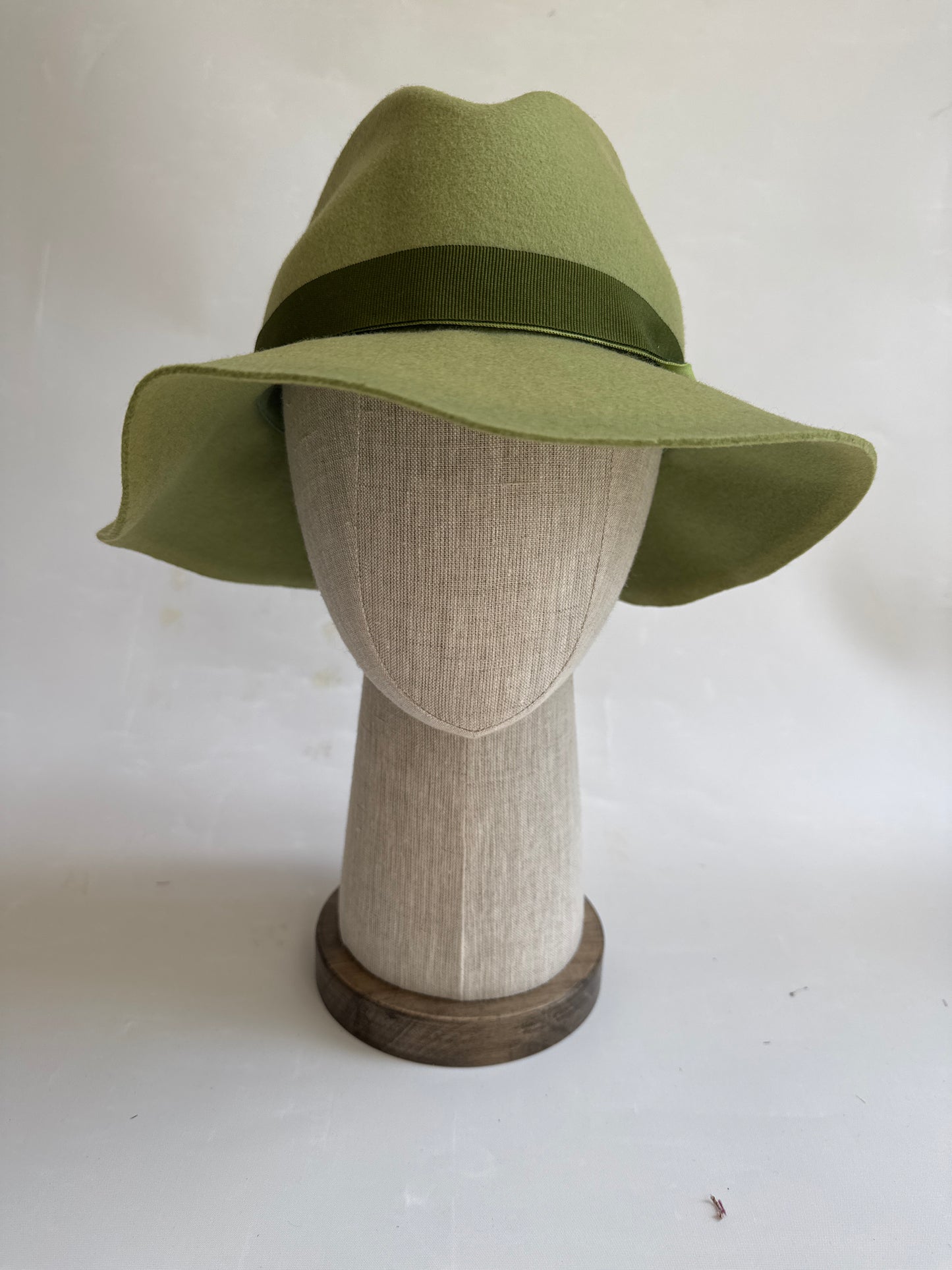 A Green felt fedora