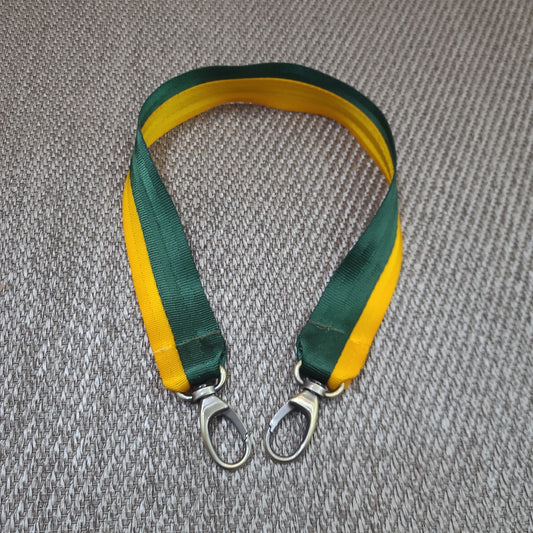 The Green & Gold bag strap