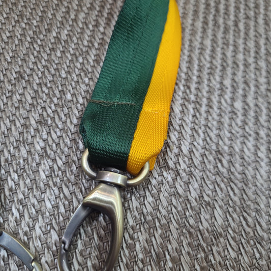 The Green & Gold bag strap