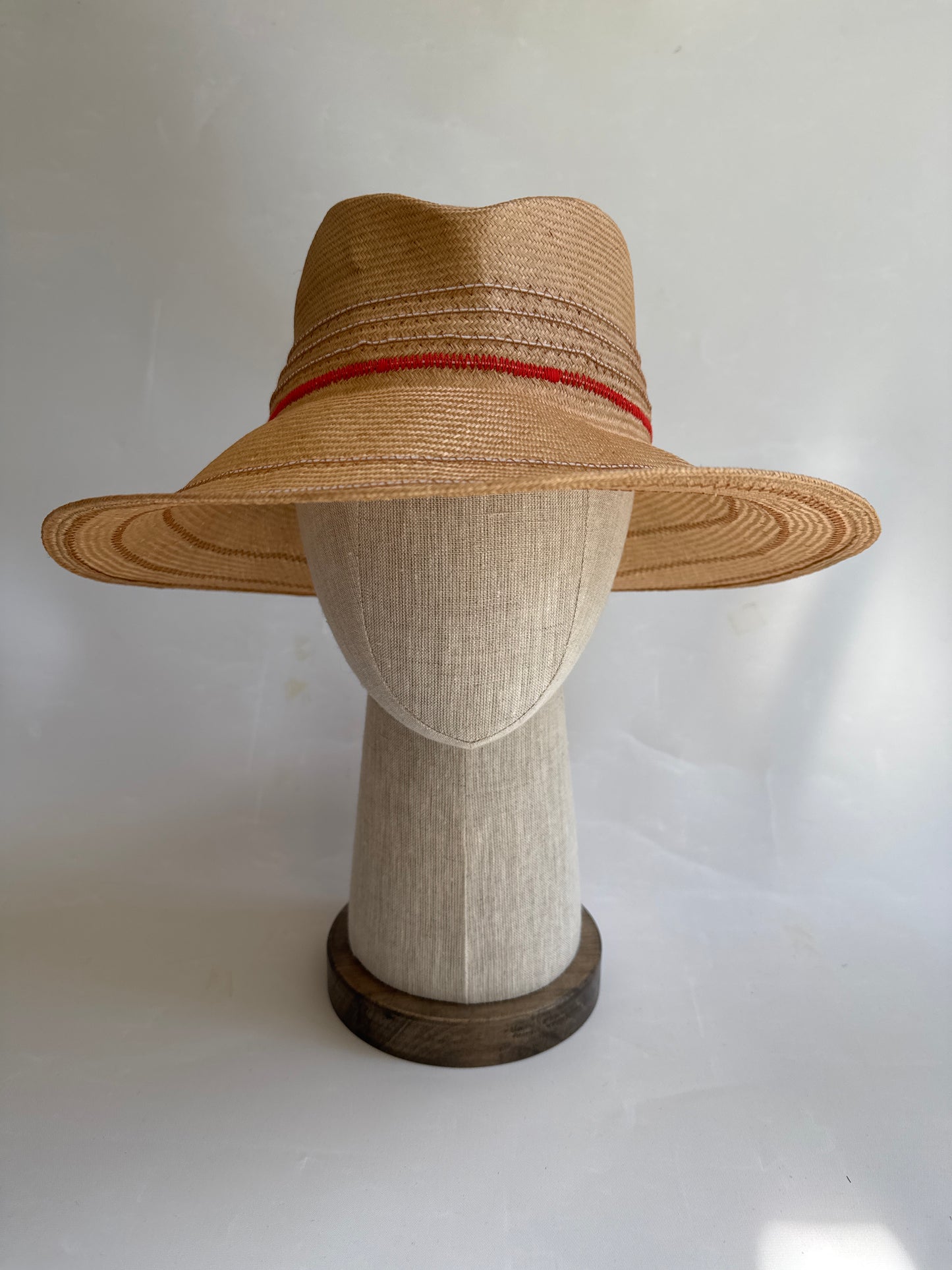 A Seychelles travel hat - wheat + fluoro