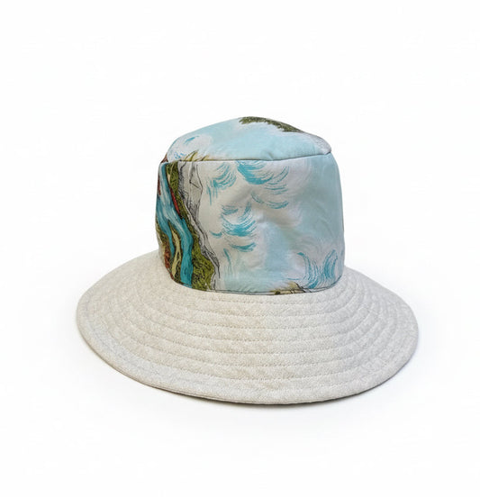 Scarf/ Linen Bucket : Destinations