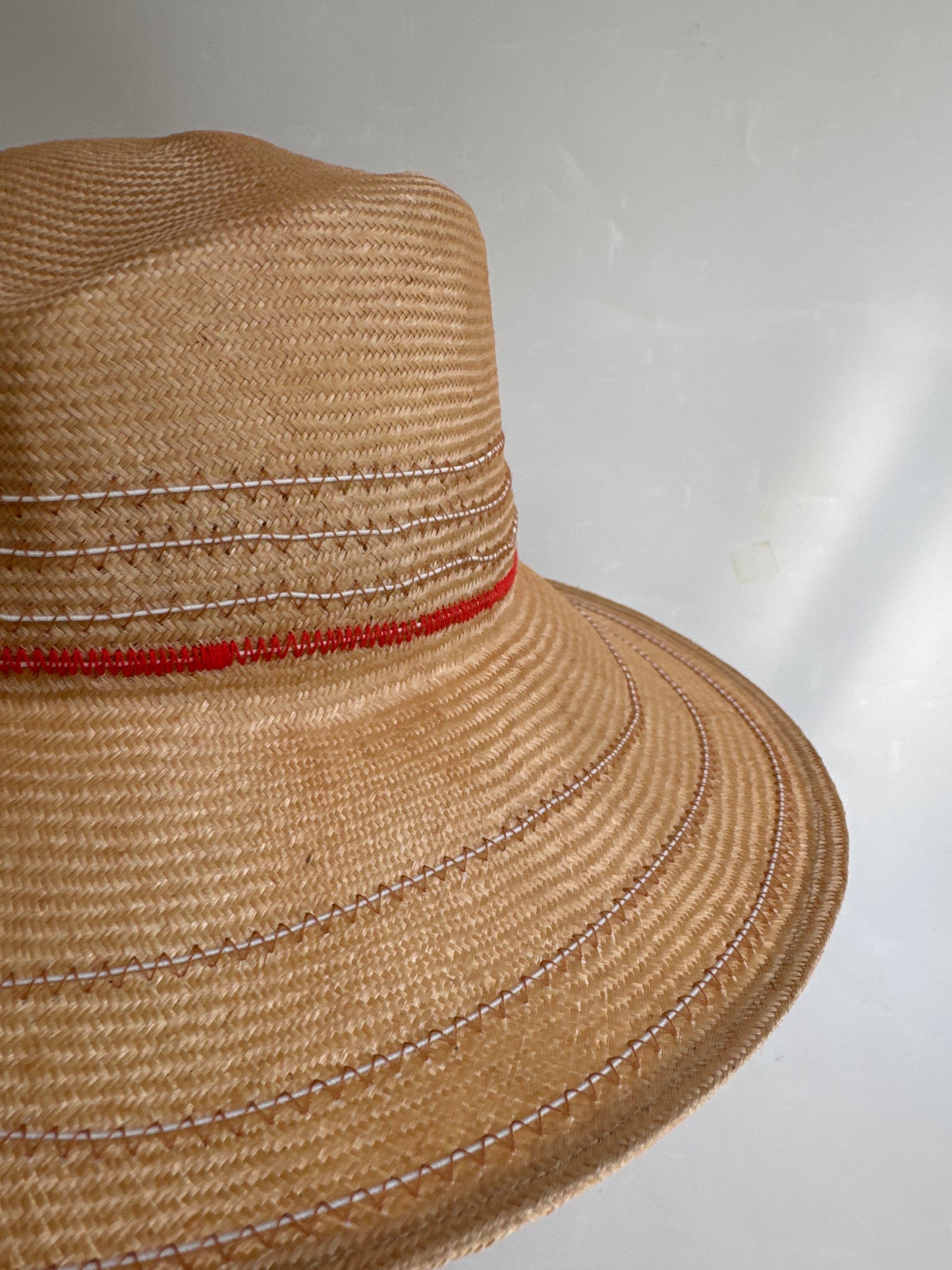 A Seychelles travel hat - wheat + fluoro