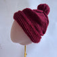PomPom knit beanie