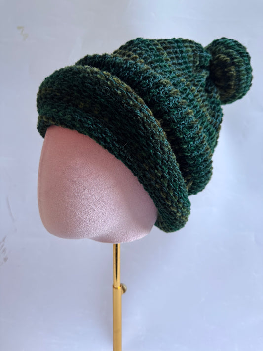 PomPom knit beanie