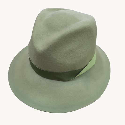 Green felt fedora