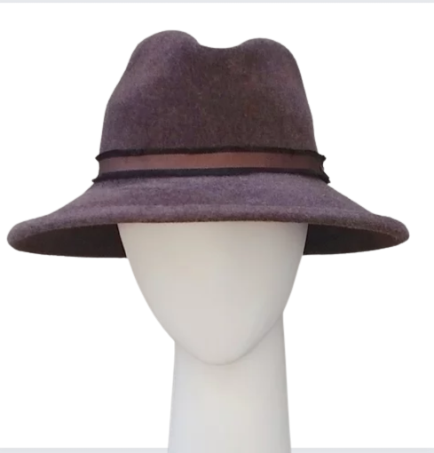 Homburg Hat - Medium Brim