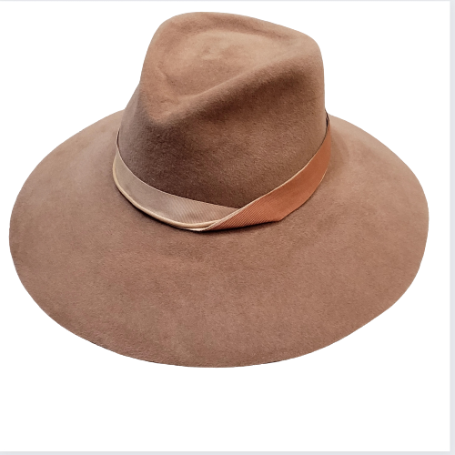 Felt Fedora Hat - Wide Brim